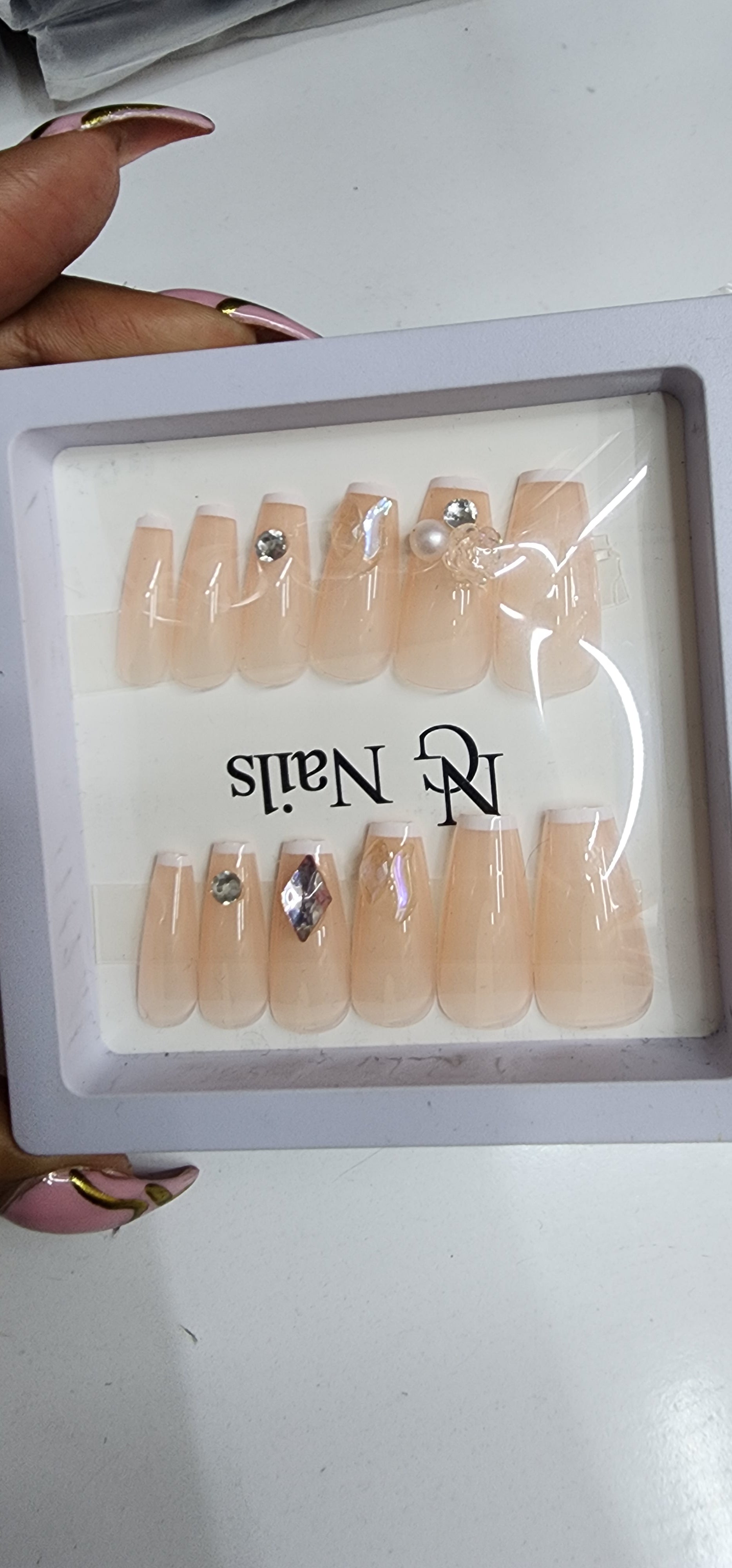 Stick on nails ladies design 2