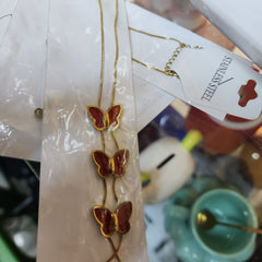 Butterfly pendant chain