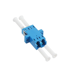 LC Singlemode Fiber Optic Coupler Adapter – Simplex LC/LC Connector, High Precision Ceramic Sleeve, Low Loss, Blue Housing (1 Piece)