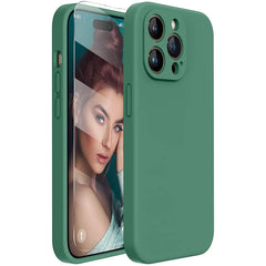 Liquid Silicone Case with Microfiber Lining – Shockproof Protective Cover for iPhone 14 Pro Max