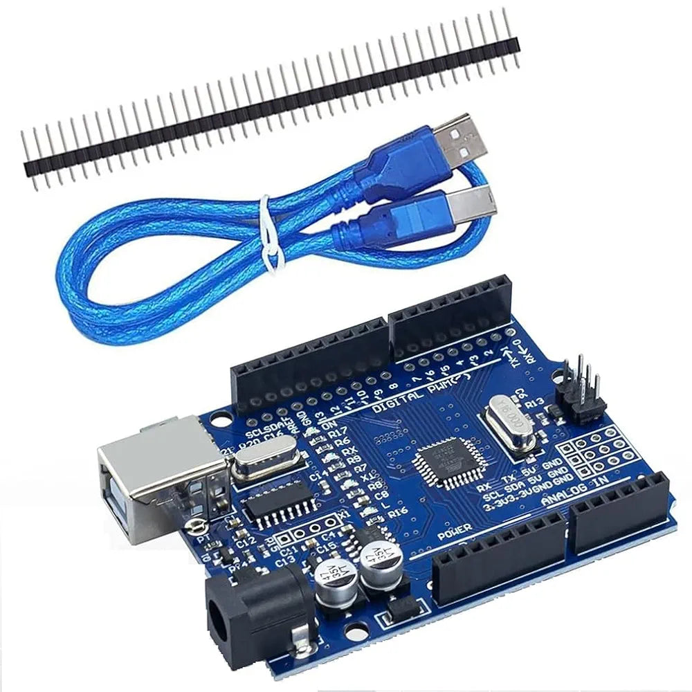 UNO R3 Board with CH340G Chip – Arduino Compatible Development Board with USB Cable for Robotics & DIY Electronics in Kenya