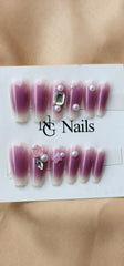 Stick on nails ladies design 2