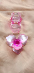 Hair clip flower design 2 resin