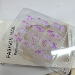 Shimmery stick on nails