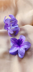 Hair clip flower design 2 resin