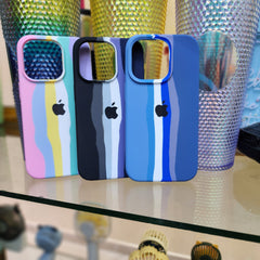 IPhone 14 pro multi colour silicone phone case