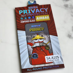 Samsung A10 S Screen Protector Privacy Clear Airbag Tempered Glass