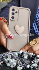 Samsung A24 4G Phone Case With Heart Charm Cute Cases