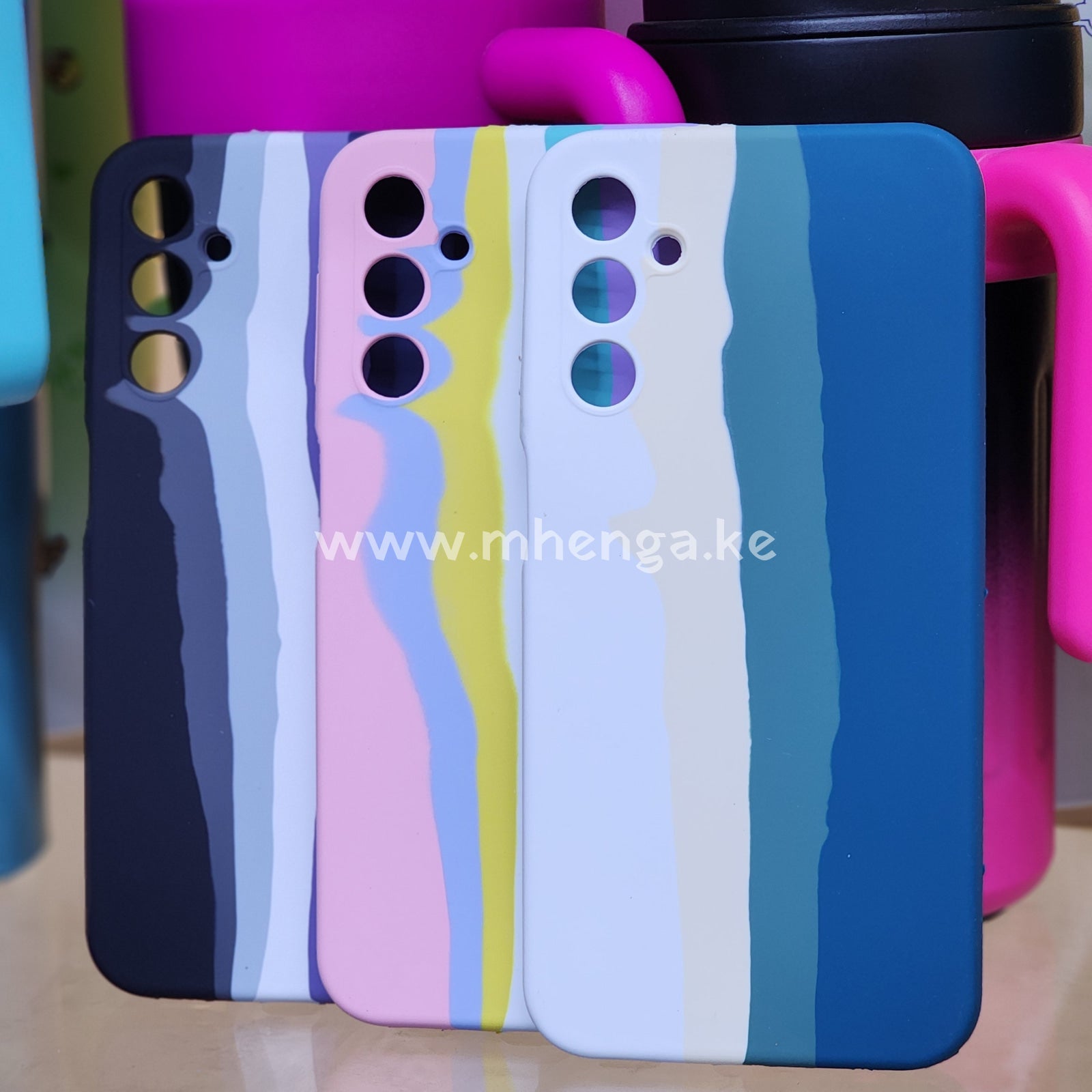 Samsung A24 Silicone Phone Case Cover A 24 4G Stripes