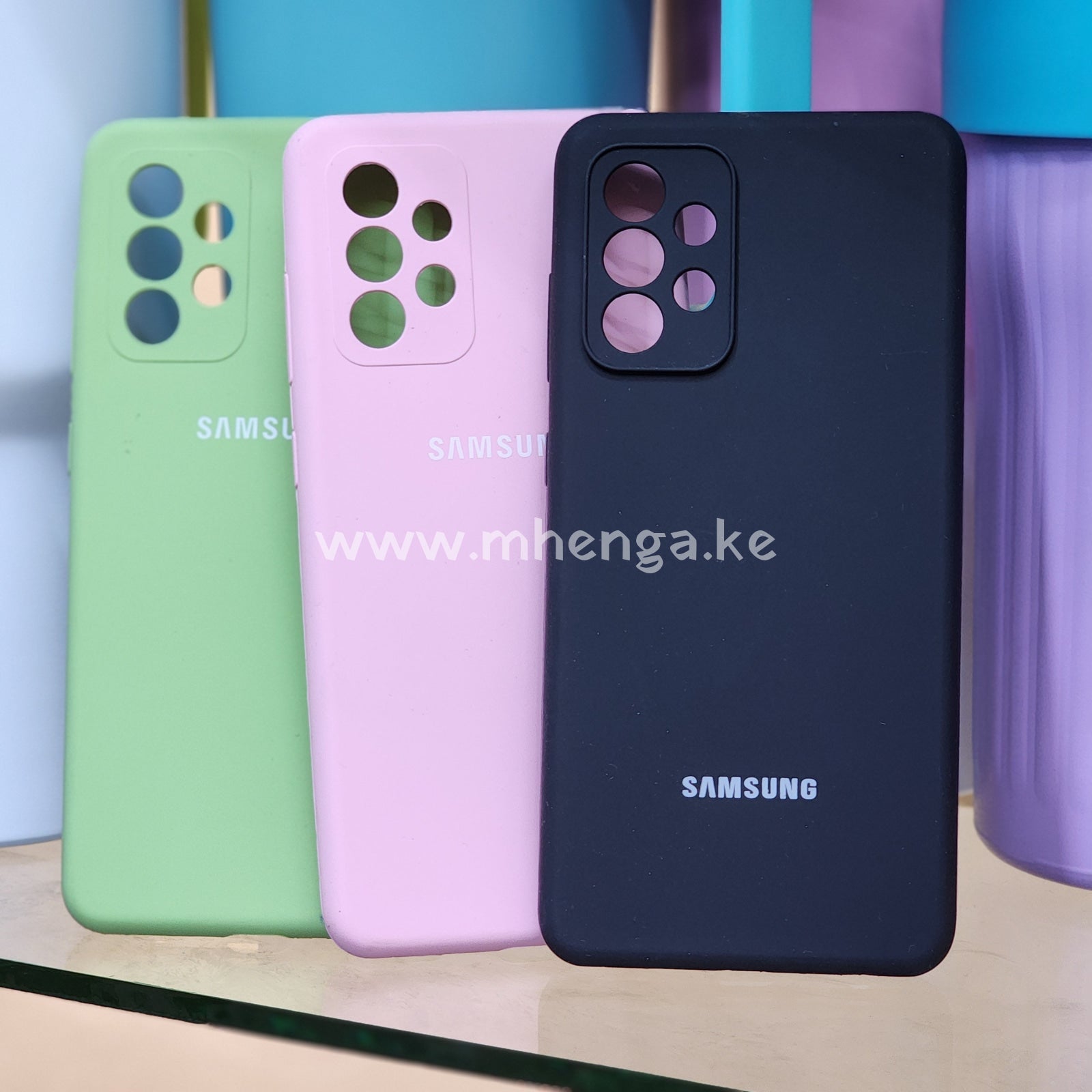 Samsung Liquid Silicon﻿e Case Protected Camera A52 / A52S Phone Silicone Cases A 52 S