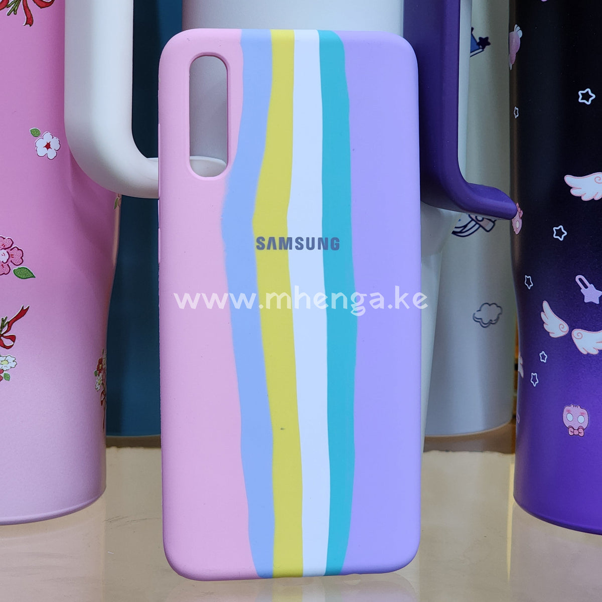 Samsung Liquid Silicon﻿e Case Protected Camera A70 / A70S Phone Silicone Cases A 70 S Multi Color