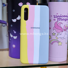 Samsung Liquid Silicon﻿e Case Protected Camera A70 / A70S Phone Silicone Cases A 70 S Multi Color