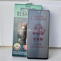Screen Protector Ceramics Privacy Tecno Camon 19 Matte Ceramic For
