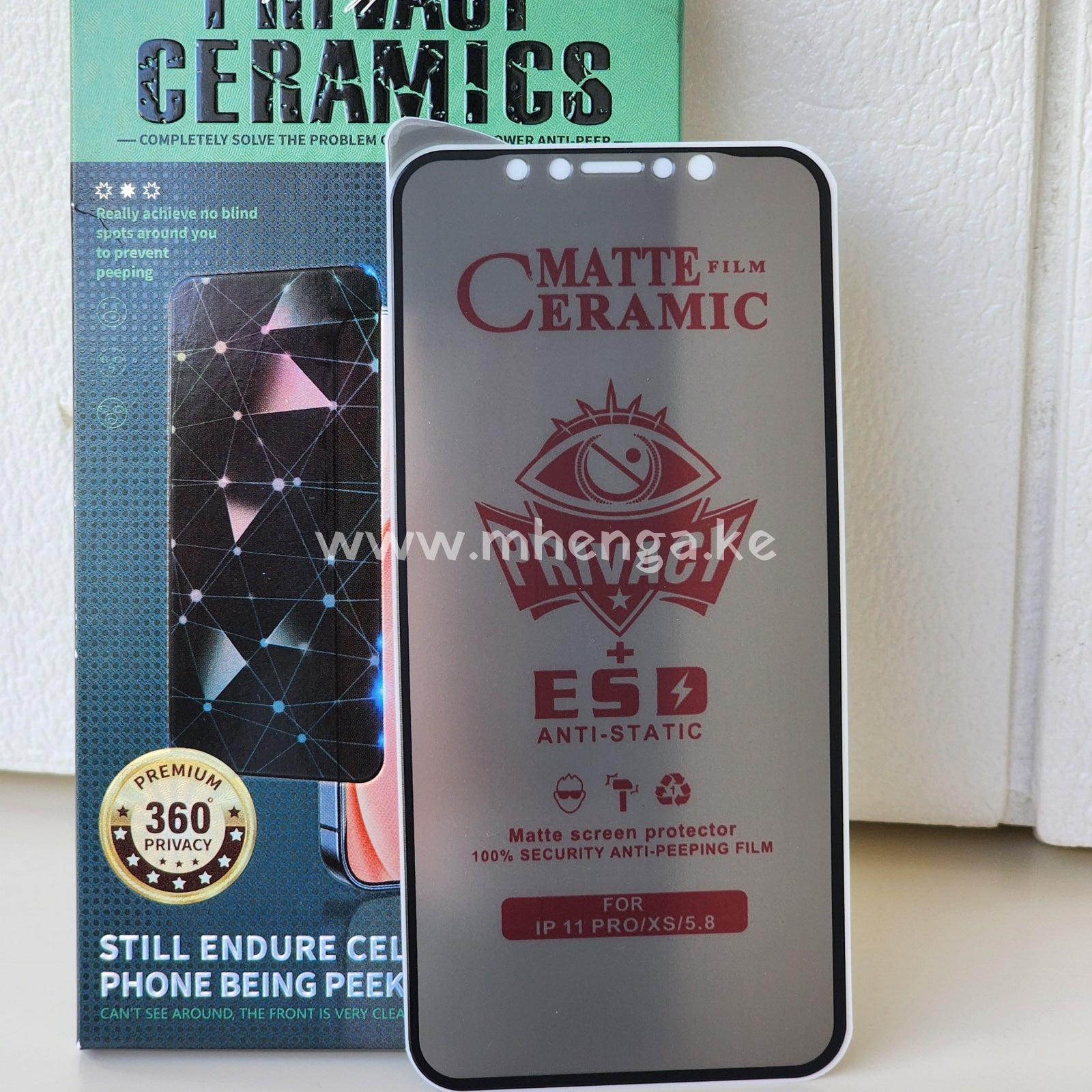Screen Protector Matte Ceramic Privacy For Iphone 11 Pro / Xs 5.8 X S