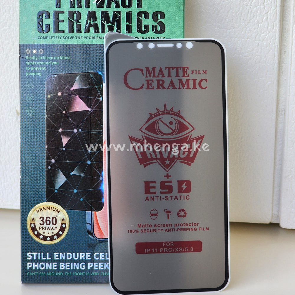 Screen Protector Matte Ceramic Privacy For Iphone 11 Pro / Xs 5.8 X S