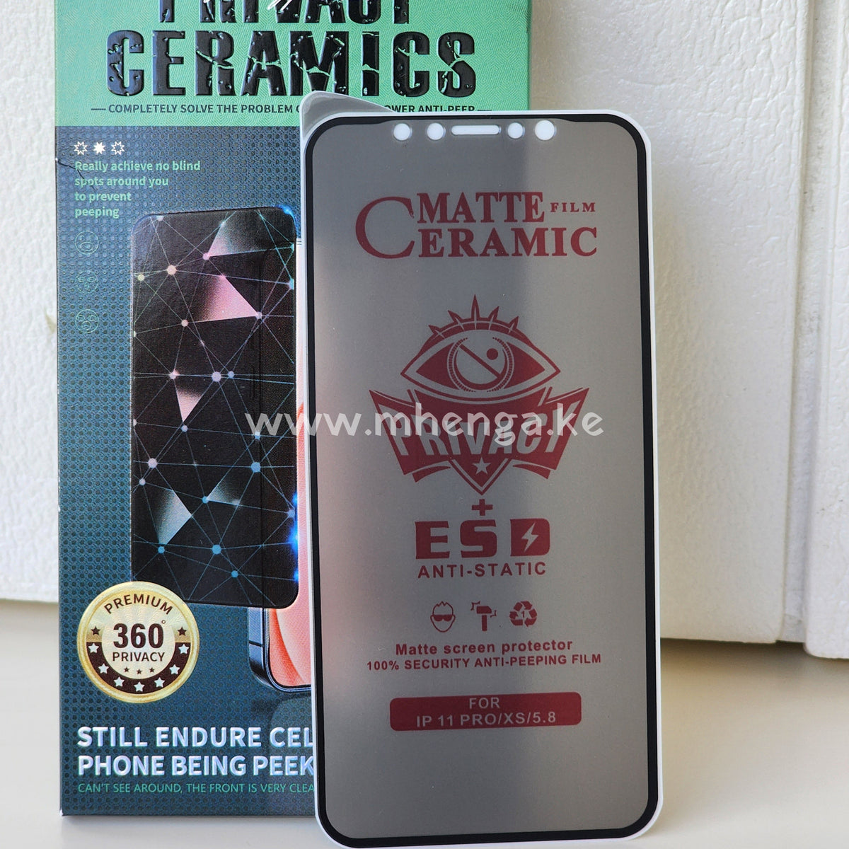 Screen Protector Matte Ceramic Privacy For Iphone 11 Pro / Xs 5.8 X S