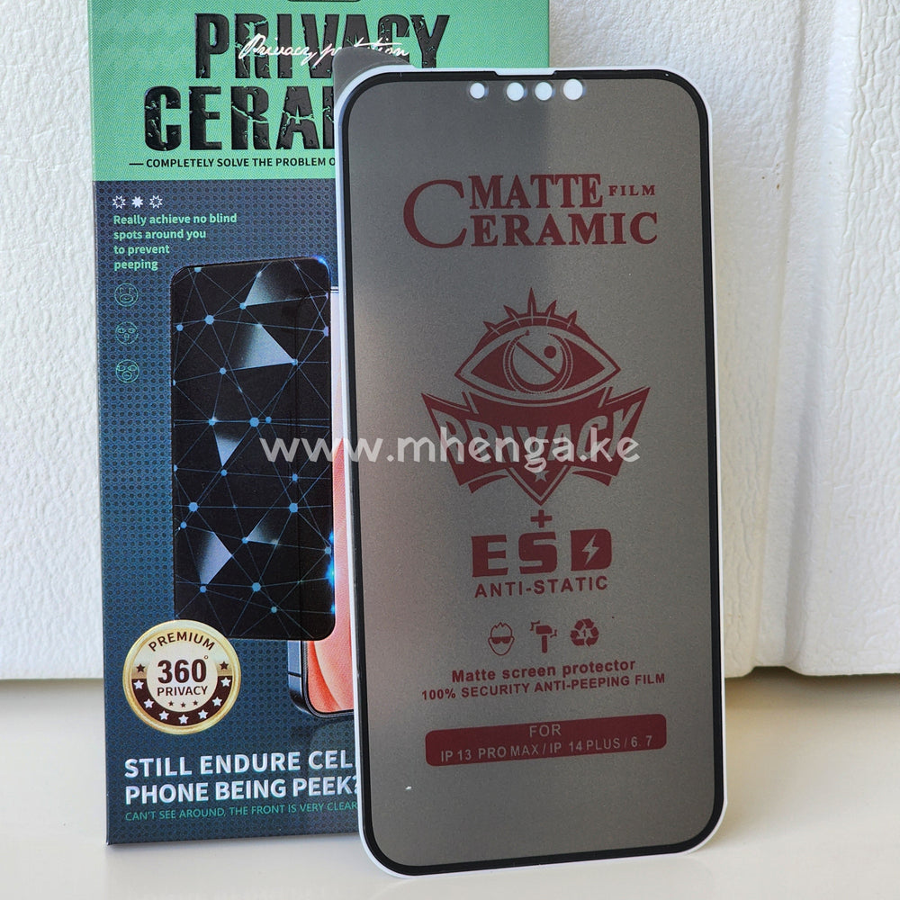 Screen Protector Matte Ceramic Privacy For Iphone 14 Plus / Iphone 13 Pro Max 6.7 +