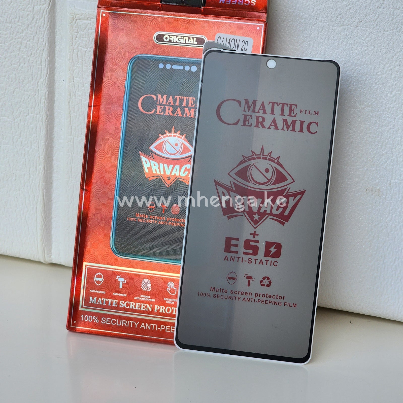 Screen Protector Matte Ceramic Privacy Tecno Camon 20