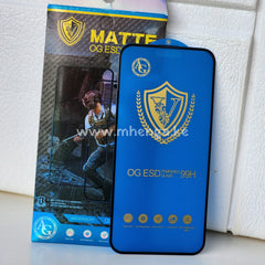 Screen Protector Matte Og Esd Iphone 15 Pro Max Full Glue 99H Tempered Glass