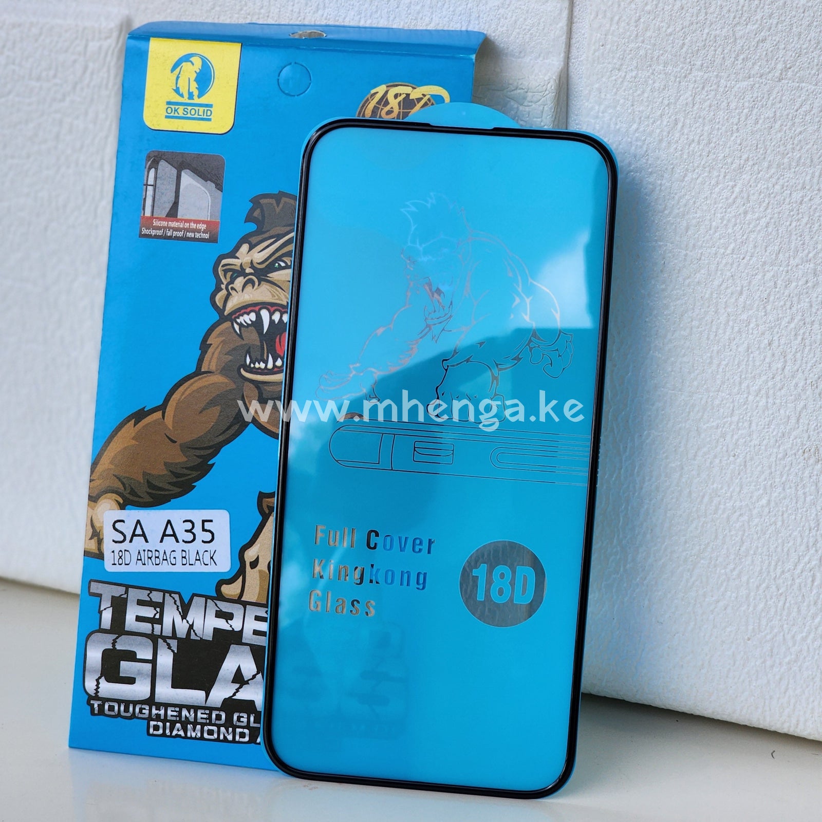 Screen Protector Samsung A35 Full Glue A 35 Tempered 18D Protectors