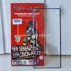 Screen Protector Samsung S22 Ultra Full Glue S 22 Ultra Tempered