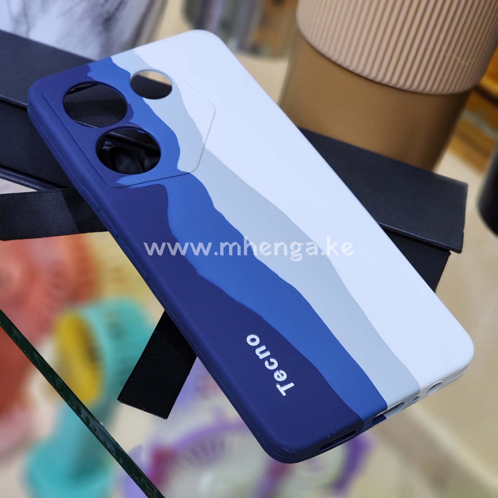 Tecno Camon 20 Pro 5G Silicone Case Multi Colored Rainbow Cases