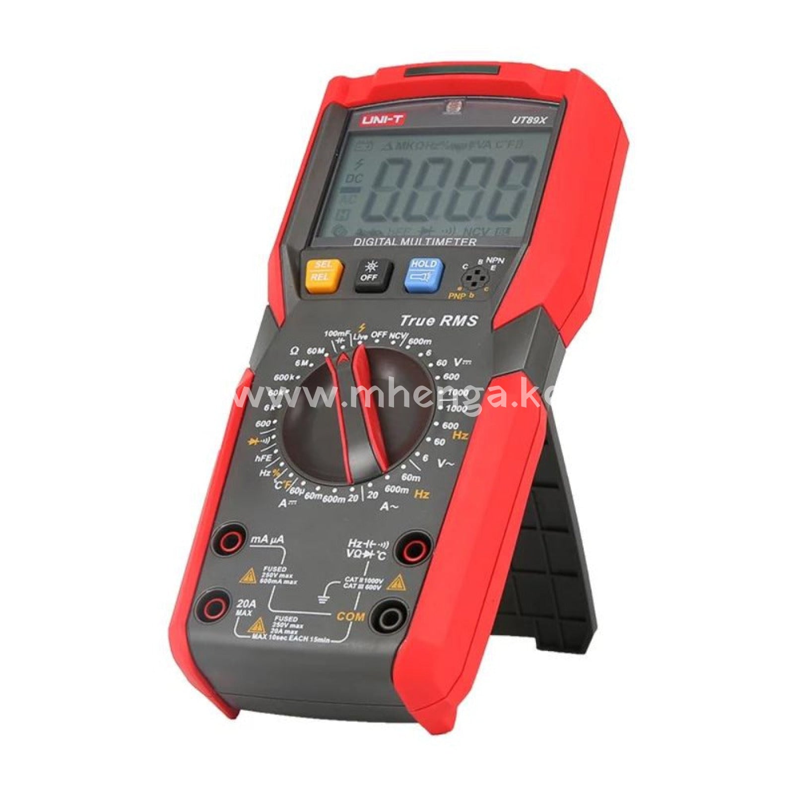 Uni-T Ut89Xd Professional Digital Multimeter True Rms Ncv 20A Current Ac Dc Voltmeter Capacitance