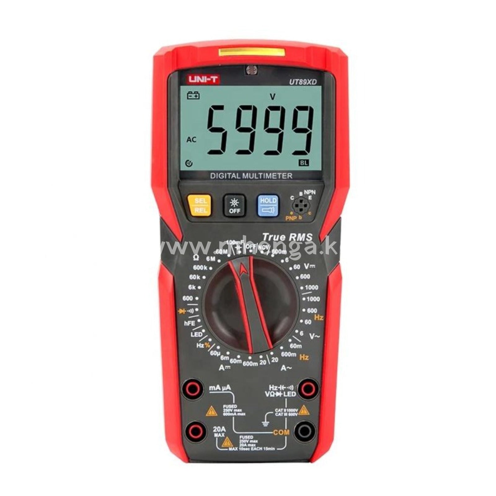 Uni-T Ut89Xd Professional Digital Multimeter True Rms Ncv 20A Current Ac Dc Voltmeter Capacitance