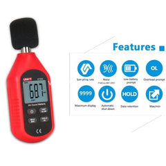 Ut353 Decibel Meter Digital Noise Sound Level Detection Environmental Instruments