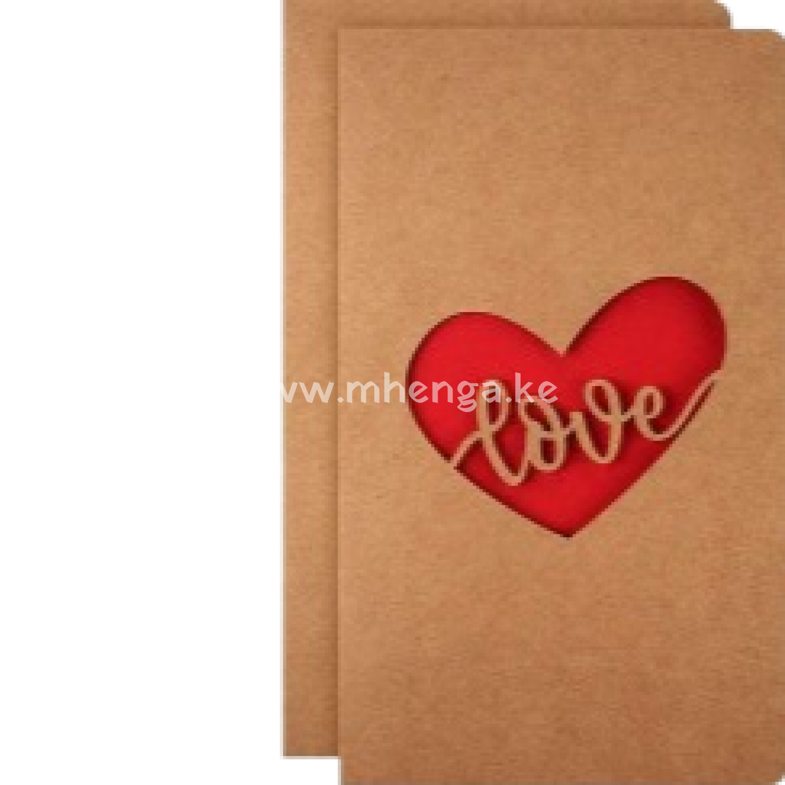 Valentine’s Day Gift Cards Greeting 6 Assorted Kraft Die Cut Designs For Anniversaries Envelopes