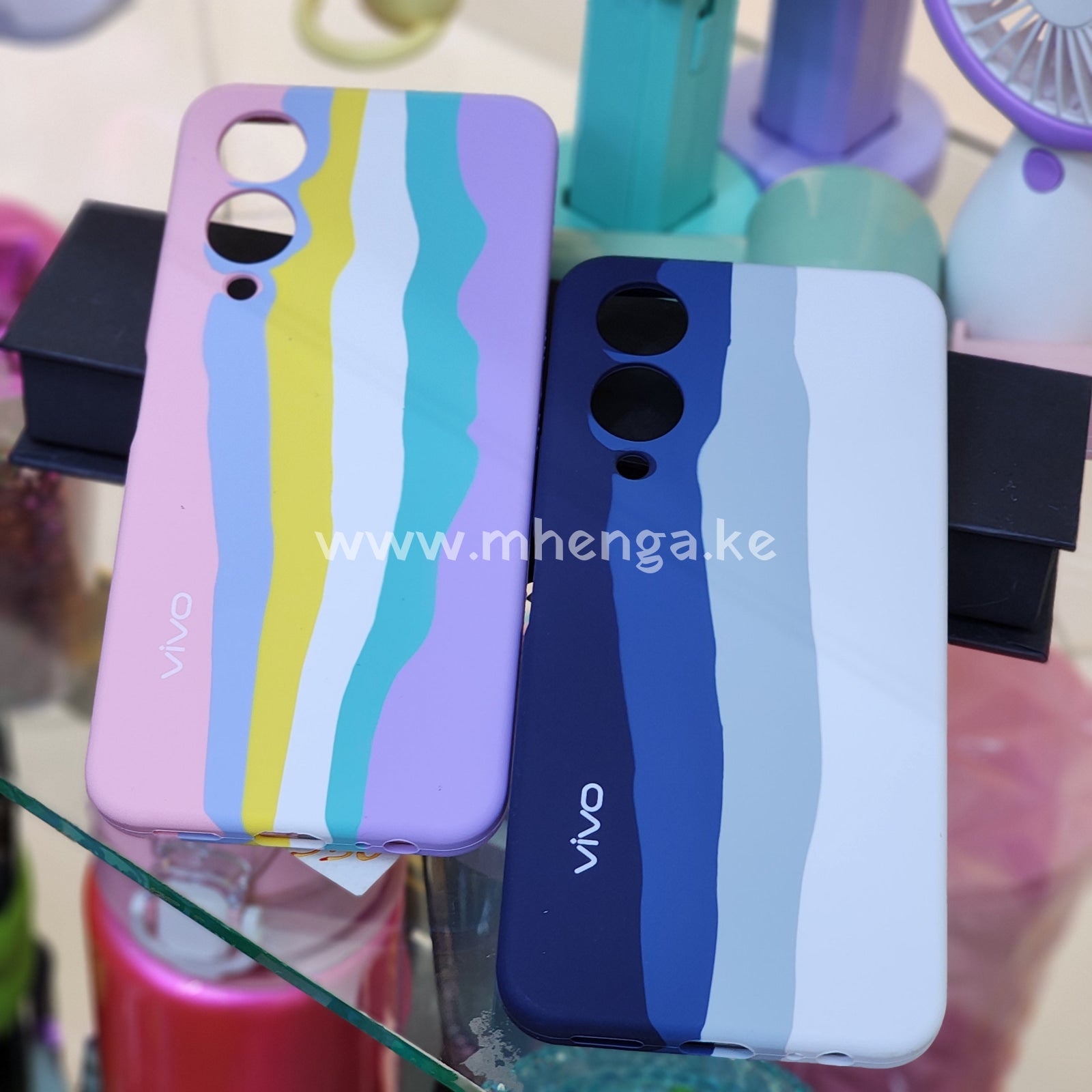 Vivo Y17S Multi Colored Phone Case Silicone Cases
